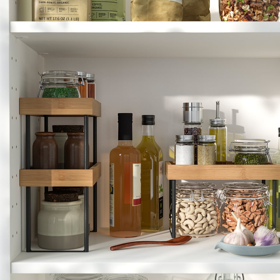 Modern Wooden Countertop Organizer Stand – Multipurpose Kitchen & Bathroom Storage Rack