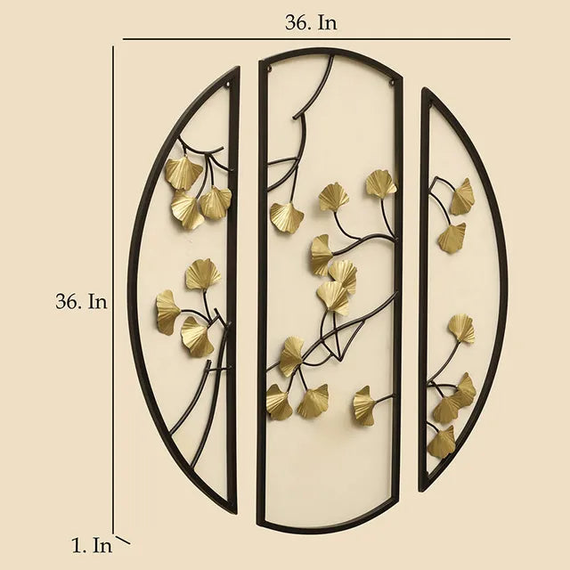 Cyclic Blossom Metal Wall Accent