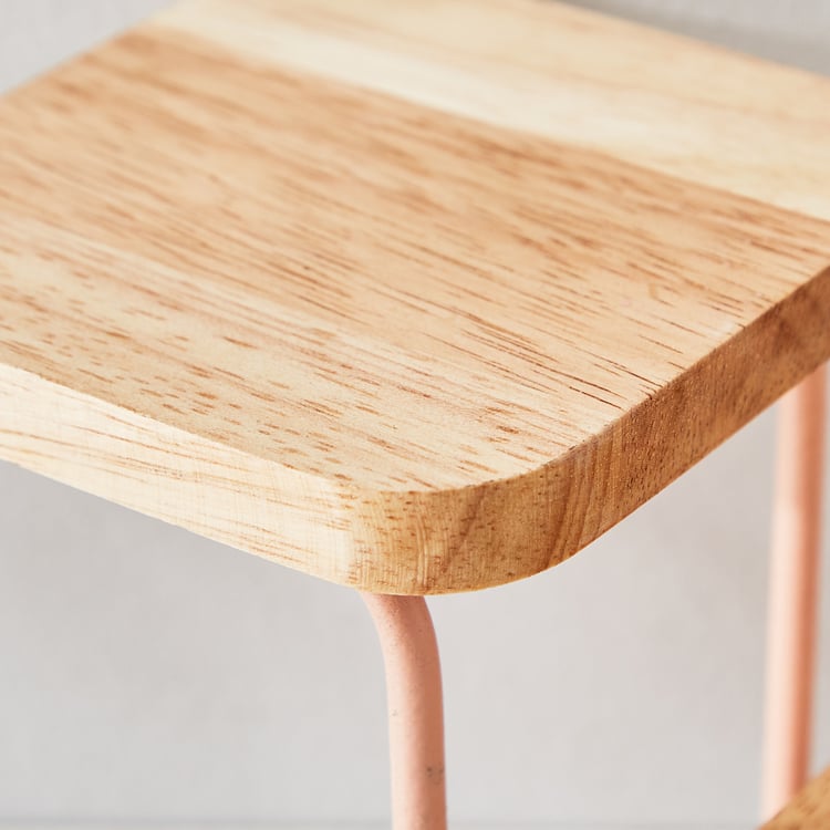 Lets Garden Metal and Wood Tabletop Stand