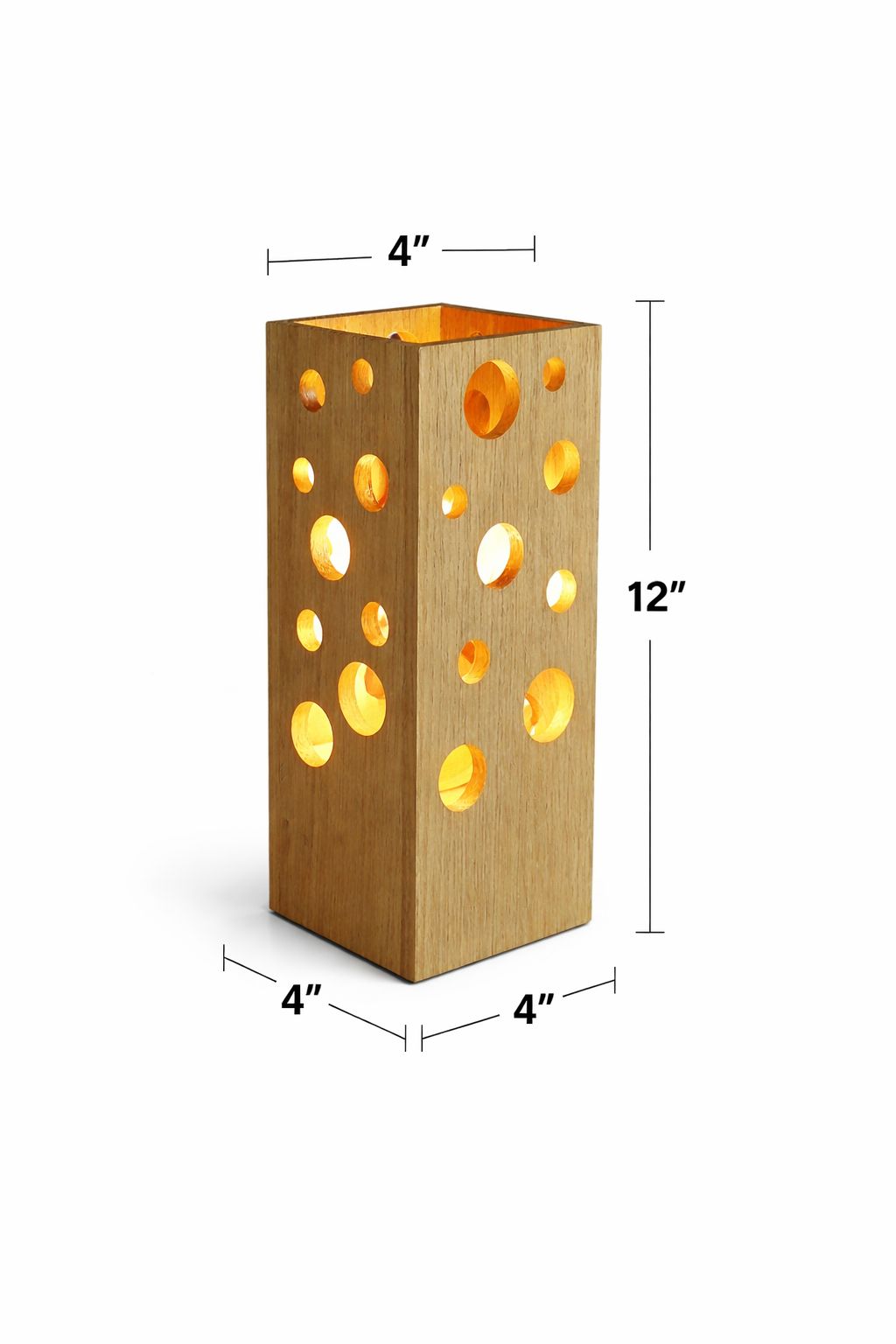 Wooden Decorative Table Lamp – Modern Handmade Ambient Light