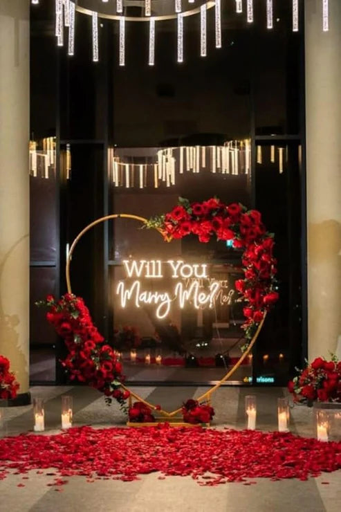 Heart Wedding Arch Metal Stand 5 ft