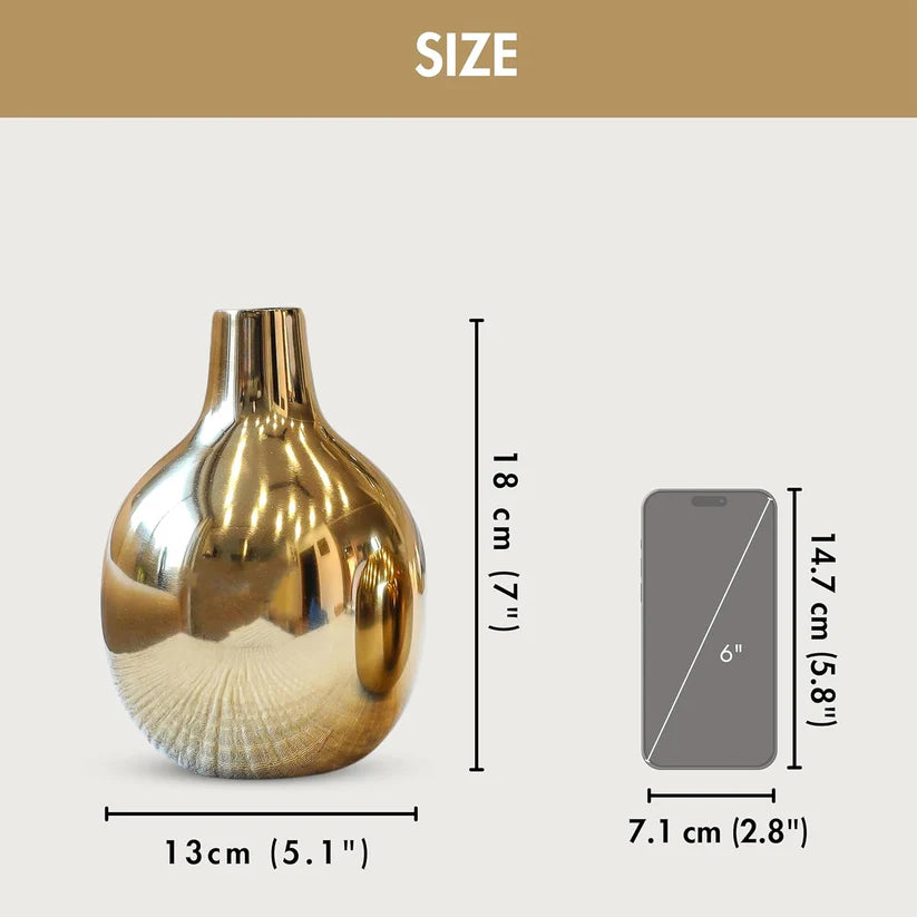 Classic Golden Vase for Living Room & Event Décor