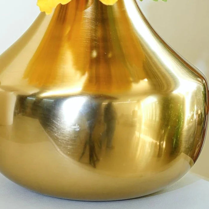 Elegant Luxury Gold Decorative Flower Vase for Home, Office, Wedding & Table Centerpiece Décor