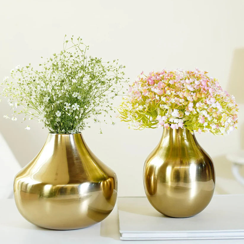 Elegant Luxury Gold Decorative Flower Vase for Home, Office, Wedding & Table Centerpiece Décor