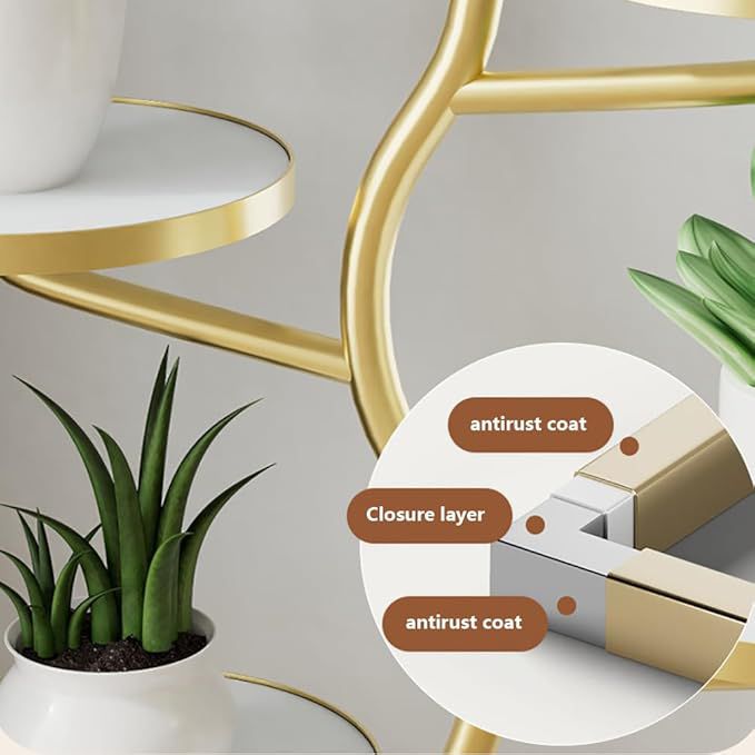 Modern 5-Tier Metal Plant Stand – Indoor & Outdoor Flower Pot Display Rack