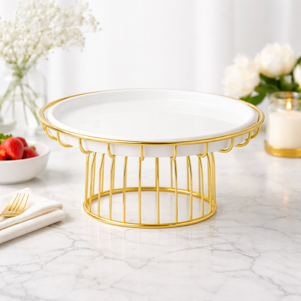 Luxury Gold Metal Cake Stand