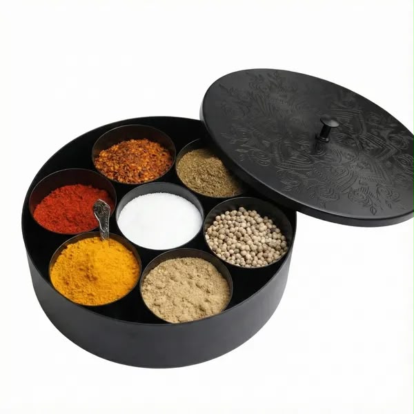 Rotating 7 Compartment Masala Box