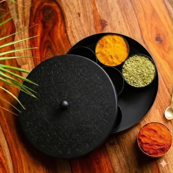 Rotating 7 Compartment Masala Box