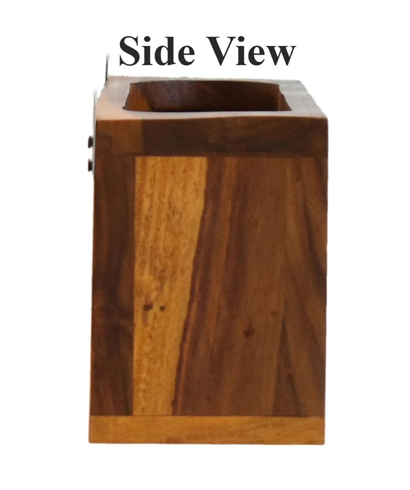 Solid Wood Wall-Mounted Wine Rack with Glass Holder – Rustic Bar Shelf