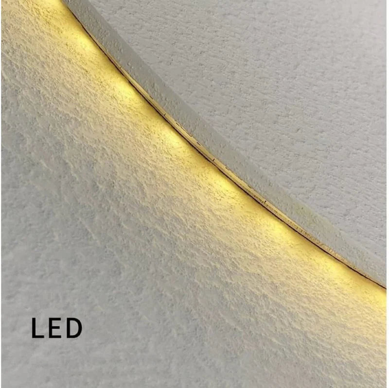 Modern LED Wall Décor Shelf with Plant Vase & Artistic Design Panel”